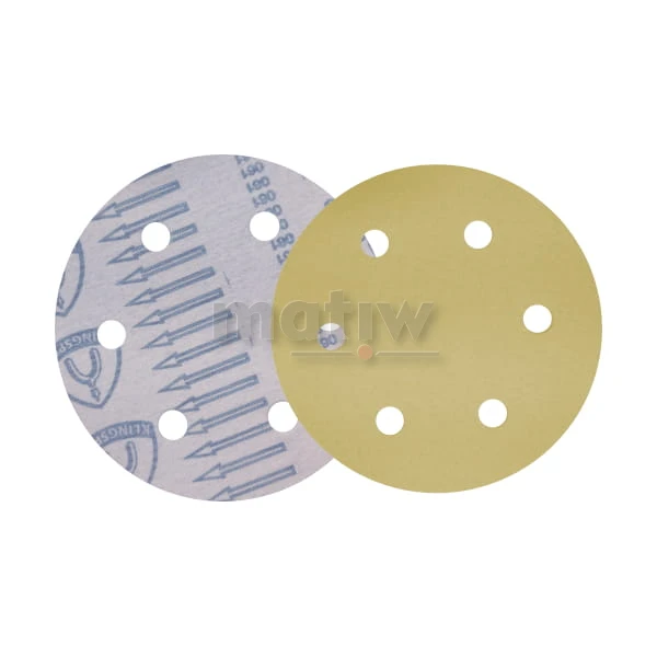 KRĄŻEK PAPIER ŚCIERNY NA RZEP 225mm KLINGSPOR PS33 6H P120 50szt.