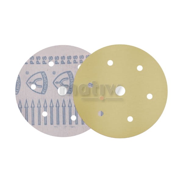 KRĄŻEK PAPIER ŚCIERNY NA RZEP 225mm KLINGSPOR PS33 6+1H P120 50szt.