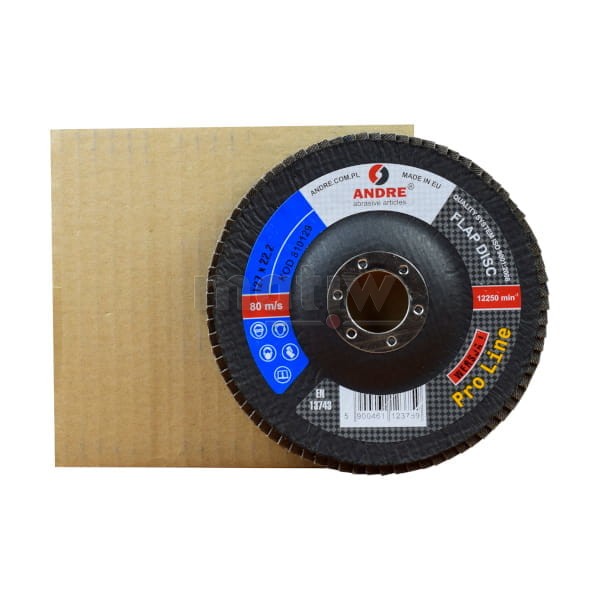 ŚCIERNICA LISTKOWA LAMELKA CYRKON 125mm ANDRE PRO ZrA P120 10szt