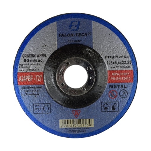 TARCZA DO SZLIFOWANIA FALON-TECH 125 x 6,4 mm 10szt