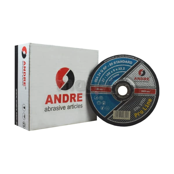 TARCZA DO SZLIFOWANIA ANDRE STANDARD 27 180 x 6,0 mm 10szt
