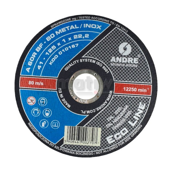 TARCZA DO CIĘCIA ANDRE ECO LINE 41 125 x 1,0 mm 25szt