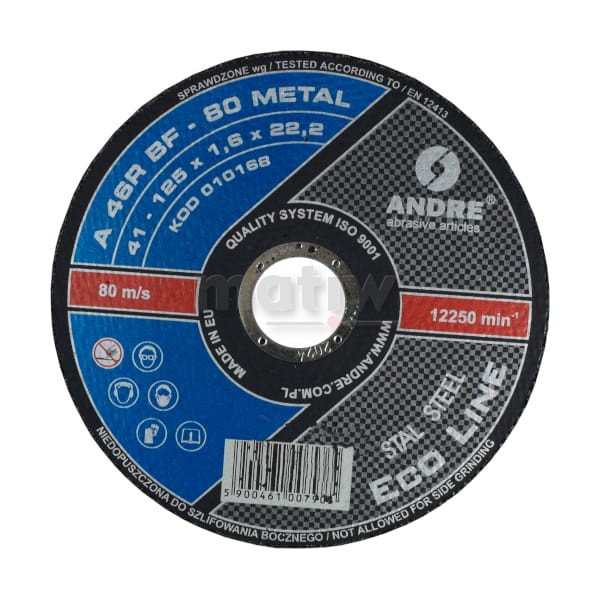 TARCZA DO CIĘCIA ANDRE ECO LINE 41 125 x 1,6 25szt