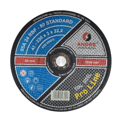 TARCZA DO CIĘCIA ANDRE STANDARD 41 230 x 3,0 mm 25szt