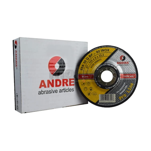 TARCZA DO SZLIFOWANIA ANDRE PRO LINE INOX 125 95A 30QBF 125 x 6,0 mm 10szt
