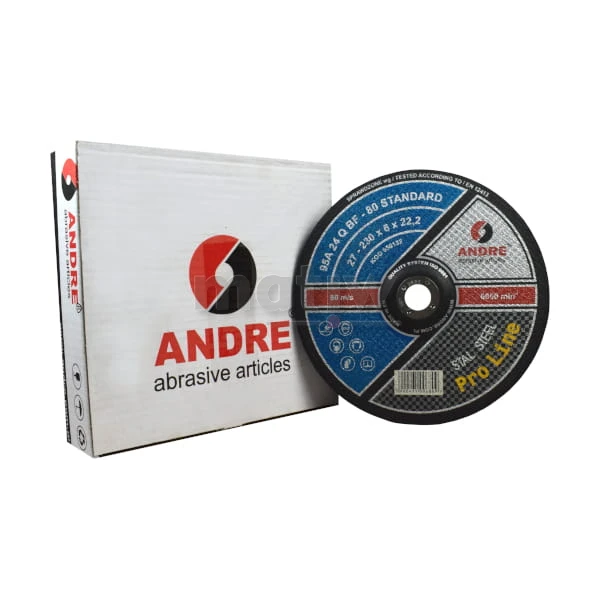 TARCZA DO SZLIFOWANIA ANDRE STANDARD PRO 27 230 x 6,0 mm 10szt
