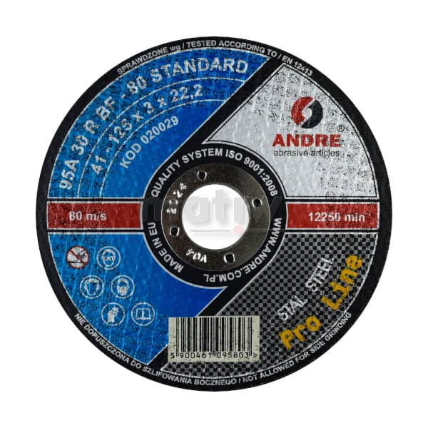 TARCZA DO CIĘCIA ANDRE STANDARD 41 125mm x 3,0mm 25szt