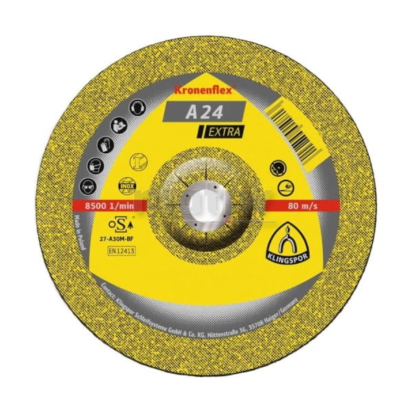 TARCZA DO SZLIFOWANIA KLINGSPOR A24 EXTRA 125 x 6,0 mm 10szt
