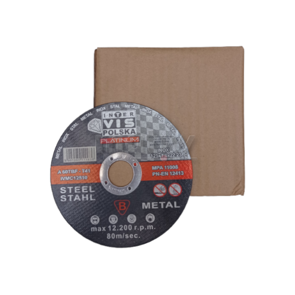 TARCZA DO CIĘCIA INTER-VIS 125 x 1,0 mm 25szt