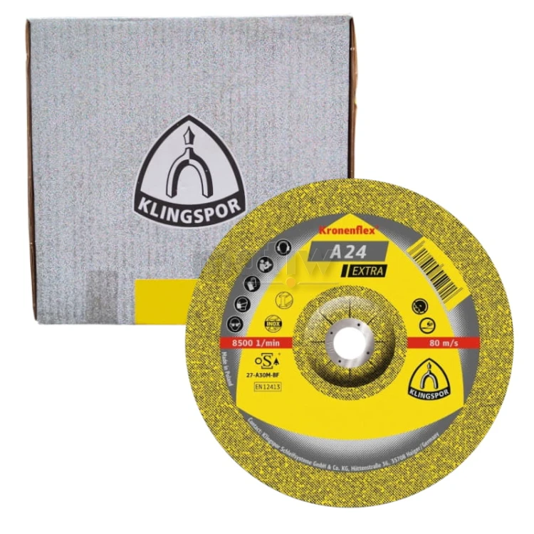 TARCZA DO SZLIFOWANIA KLINGSPOR A24 EXTRA 115 x 6,0 mm 10szt