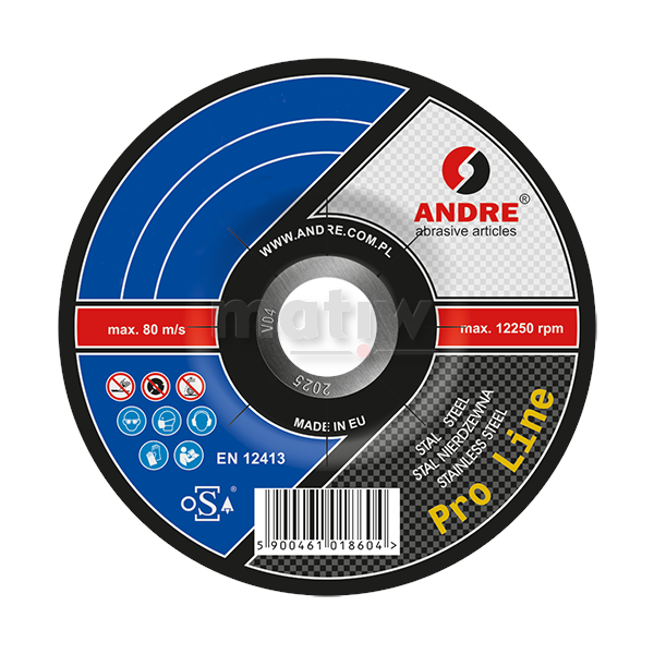 TARCZA DO CIĘCIA ANDRE METAL INOX 42 230 x 2,0 mm 25szt