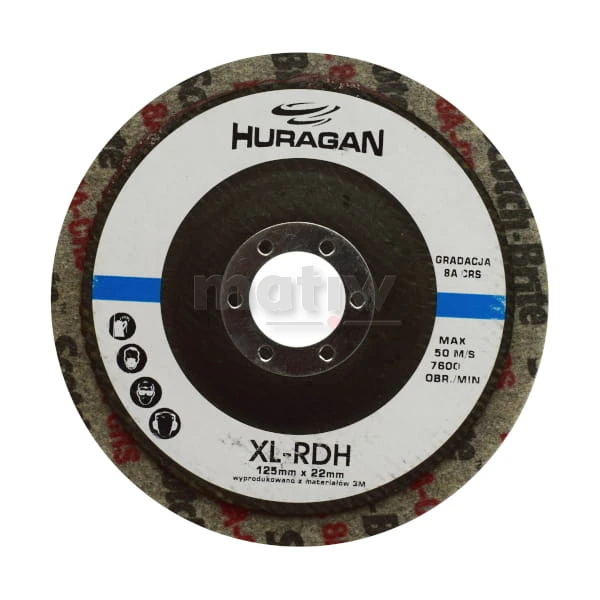 DYSK XL-RD WŁÓKNINA SPRASOWANA 126 mm x 6 mm x 22 mm 8A CRS 1szt.