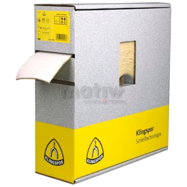 ROLKA ŚCIERNA PAPIER NA GĄBCE KLINGSPOR PS73BWF 115 mm x 25 m P240