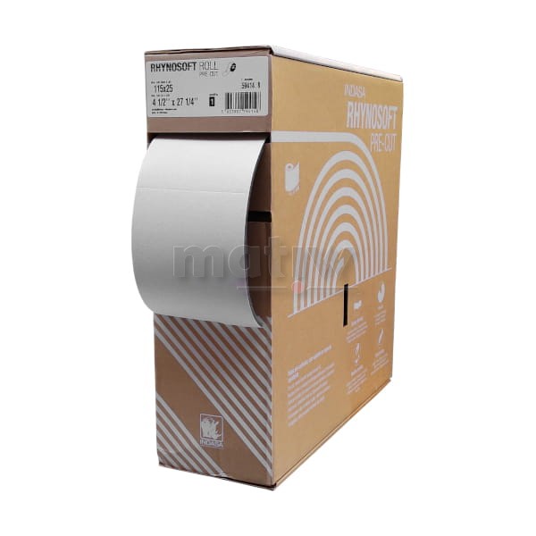 ROLKA PAPIER ŚCIERNY NA GĄBCE RHYNOSOFT PRE-CUT 115 mm x 25 m P500