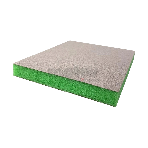 GĄBKA ŚCIERNA DWUSTRONNA INDASA AUTO ZIELONA 98 x 120 x 13 mm S FINE 1szt
