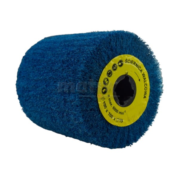 WALCOWA SATYNIARKA 100 x 100 x 19 mm MEDIUM CYRKON  INOX