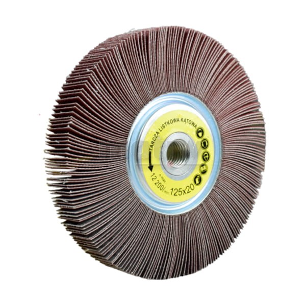 ŚCIERNICA LISTKOWA KĄTOWA 125 x 20 mm M14 P60