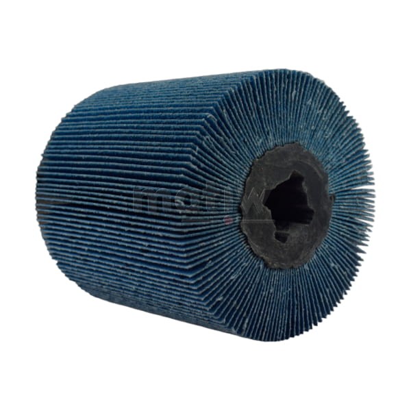 WALCOWA SATYNIARKA 100 x 100 x 19 mm P40 CYRKON INOX