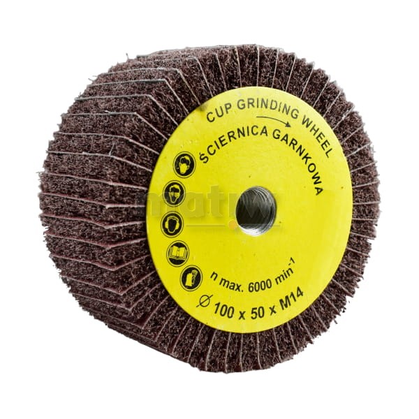 ŚCIERNICA GARNKOWA COMBI MEDIUM / P120 100 x 50 mm M14