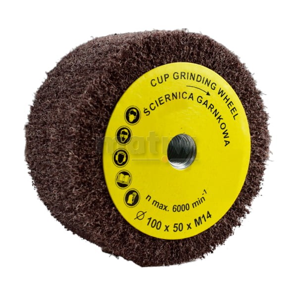 ŚCIERNICA GARNKOWA Z WŁÓKNINY 100 x 50 mm M14 COARSE