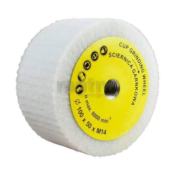 ŚCIERNICA GARNKOWA Z WŁÓKNINY 100 x 50 mm M14 TYPE-T