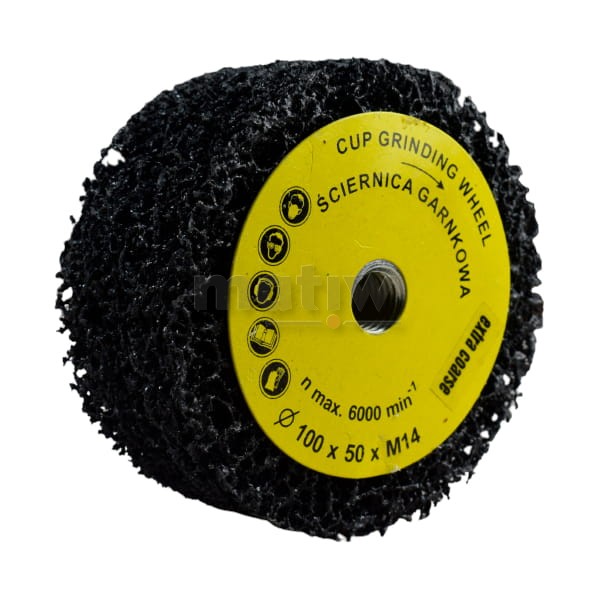 ŚCIERNICA GARNKOWA Z WŁÓKNINY 100 x 50 mm M14 EXTRA COARSE