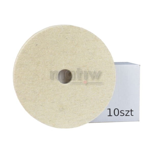KRĄŻEK FILC POLERSKI Z OTWOREM 125 x 6 x 22 mm 10 szt