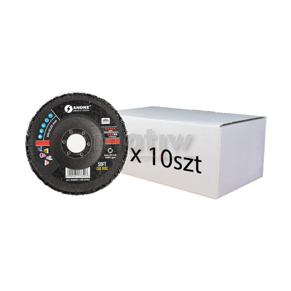 KRĄŻEK CBS SOFT CZARNY ANDRE 125 x 22,23 mm 10szt