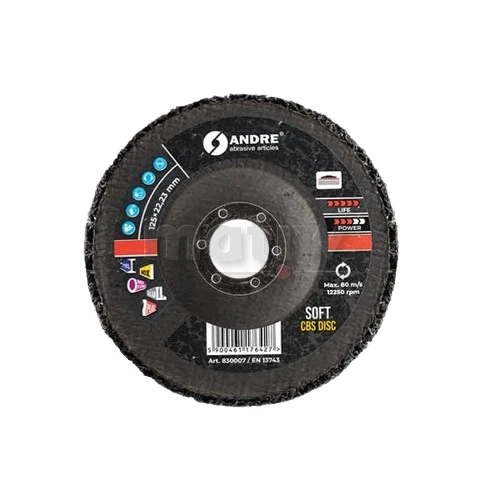 KRĄŻEK CBS SOFT CZARNY ANDRE 125 x 22,23 mm 10szt