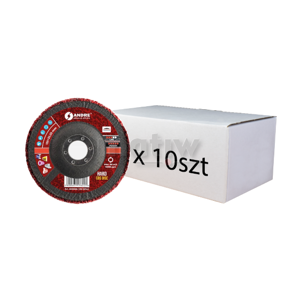 KRĄŻEK CBS HARD CZERWONY ANDRE 125 x 22,23 mm 10szt