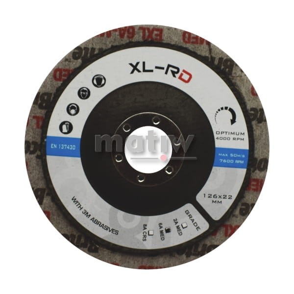 DYSK XL-RD WŁÓKNINA SPRASOWANA 126 mm x 6 mm x 22 mm 6A MED 1szt