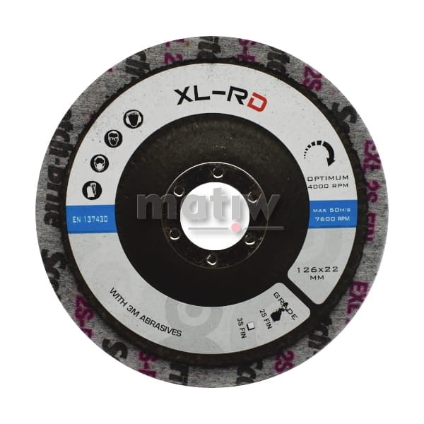 DYSK XL-RD WŁÓKNINA SPRASOWANA 126 mm x 6 mm x 22 mm 2S FINE 1szt