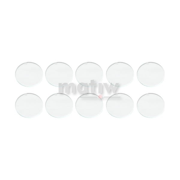 SZKŁO SPAWALNICZE BEZBARWNE OKRĄGŁE 50 mm 10szt