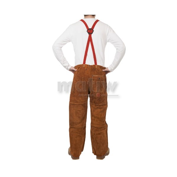 SKÓRZANE SPODNIE SPAWALNICZE LAVA BROWN WELDAS L