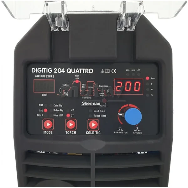 SPAWARKA TIG PLAZMA SHERMAN DIGITIG 204 QUATRO Z WÓZKIEM