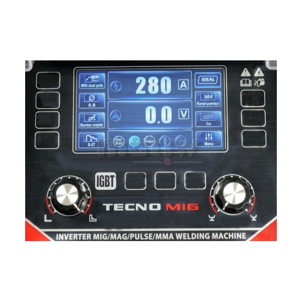 SPAWARKA MIGOMAT IDEAL TECNO MIG 286 PULSE SYNERGIC LCD SYNERGIA MMA