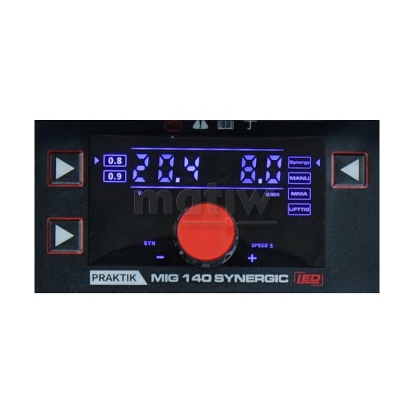 SPAWARKA MIGOMAT IDEAL PRAKTIK MIG 140 LED SYNERGIC SYNERGIA TIG MMA FLUX