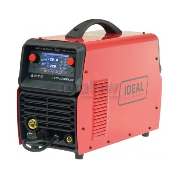 SPAWARKA MIGOMAT IDEAL TECNO MIG 222 LCD SYNERGIC VRD ALUMINIUM SYNERGIA