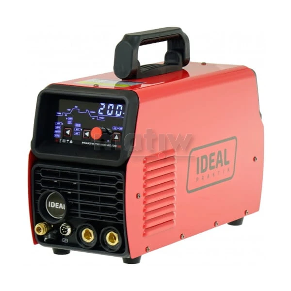 SPAWARKA TIG IDEAL PRAKTIK TIG 200 AC/DC LED ALU MMA T-17 4m