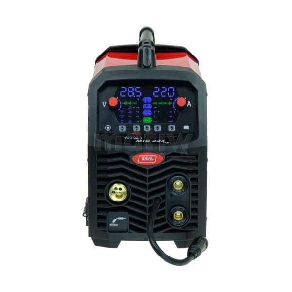 SPAWARKA MIGOMAT IDEAL MIG TECNO 224 SYNERGIC LED 4x4 SYNERGIA TIG MMA FLUX