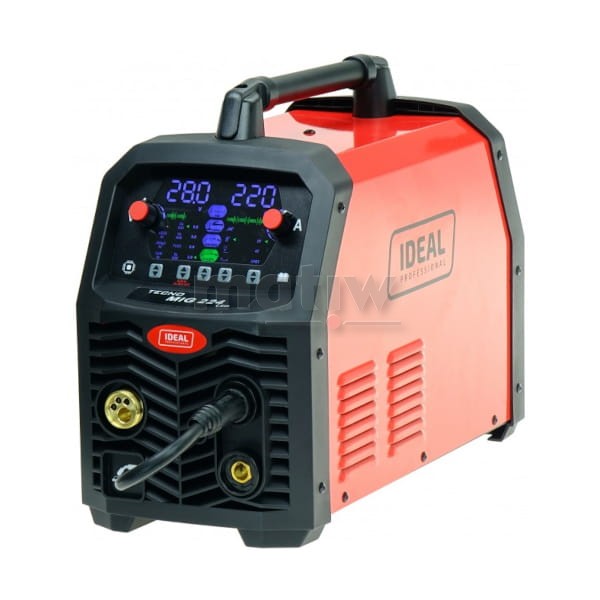 SPAWARKA MIGOMAT IDEAL MIG TECNO 224 SYNERGIC LED 4x4 SYNERGIA TIG MMA FLUX