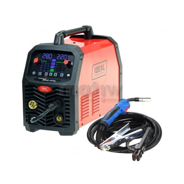 SPAWARKA MIGOMAT IDEAL MIG TECNO 224 SYNERGIC LED 4x4 SYNERGIA TIG MMA FLUX