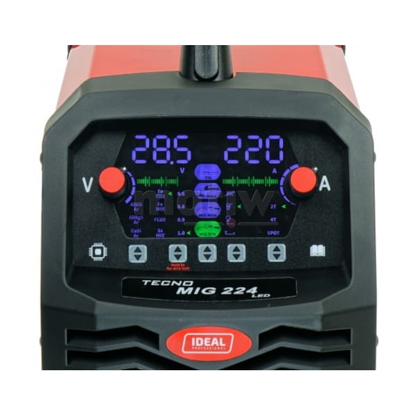 SPAWARKA MIGOMAT IDEAL MIG TECNO 224 SYNERGIC LED 4x4 SYNERGIA TIG MMA FLUX