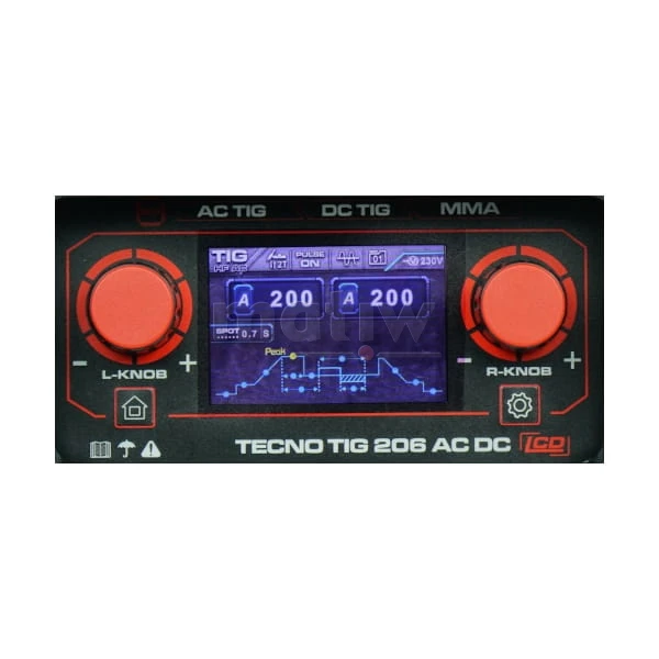 SPAWARKA TIG IDEAL TECNO TIG 206 AC/DC LED PULS ALU MMA T-26 4m