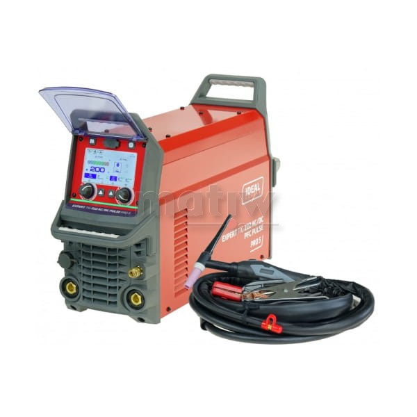 SPAWARKA TIG IDEAL EXPERT 222 AC/DC PFC PULSE Pro5 LCD ALU MMA T-26 4m