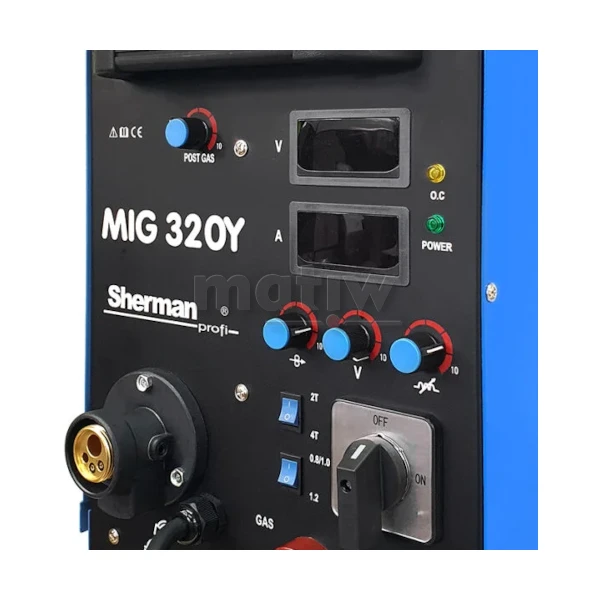 SPAWARKA MIGOMAT SHERMAN MIG 320Y/4R MMA 400V 320A LUTOSPAWANIE