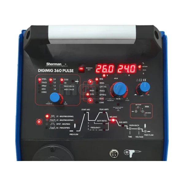 SPAWARKA MIGIMAT SHERMAN MIG DIGIMIG 360 PULSE SYNERGIA LUTOSPAWANIE TIG MMA