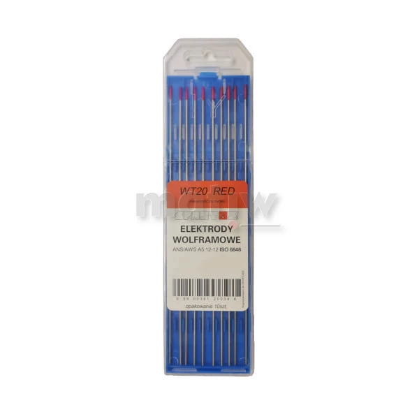 ELEKTRODA WOLFRAMOWA TIG CZERWONA SPARTUS 3,2 mm 10szt