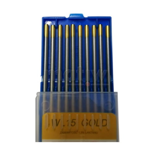 ELEKTRODA WOLFRAMOWA TIG ZŁOTA SPARTUS 1,0 mm 10szt