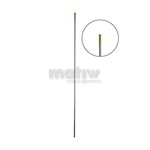 ELEKTRODA WOLFRAMOWA TIG ZŁOTA SPARTUS 1,0 mm 10szt